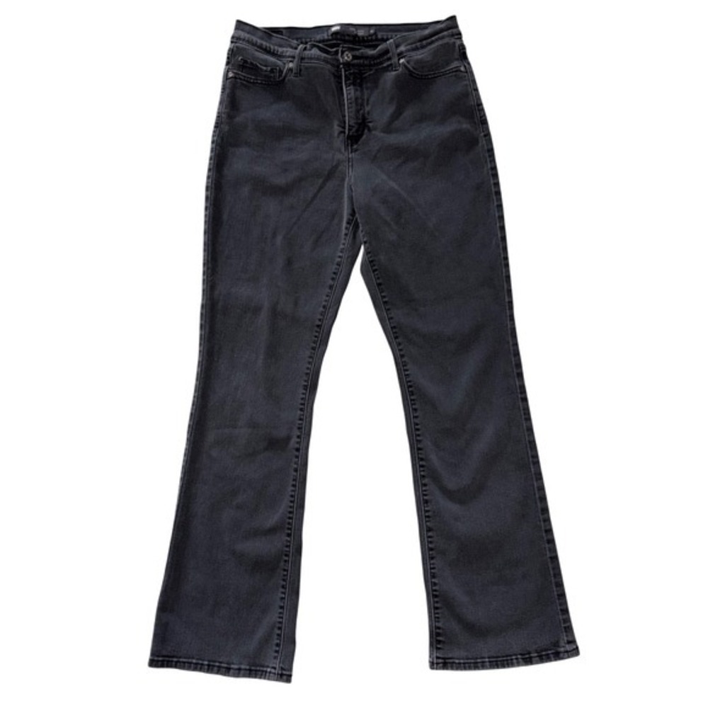 Levis 512 Perfectly Slimming Bootcut Jeans‎ Black Faded Denim Womens Size 12